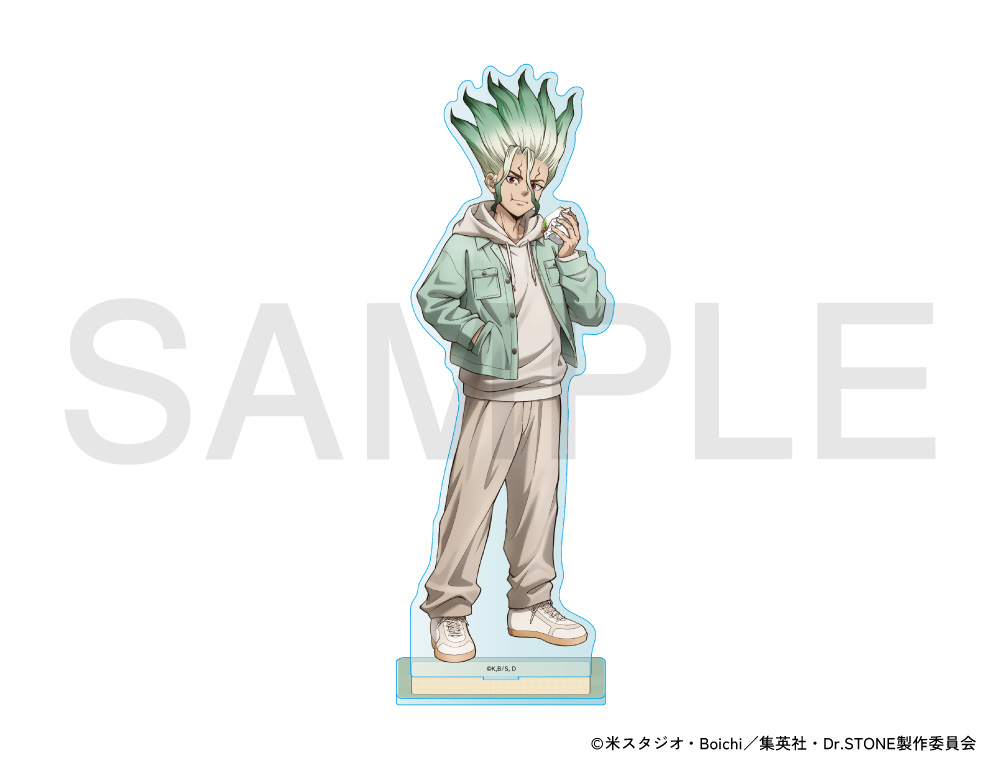 TVアニメ「Dr.STONE」×mixx garden 2025 等身アクリルスタンド(石神千空)