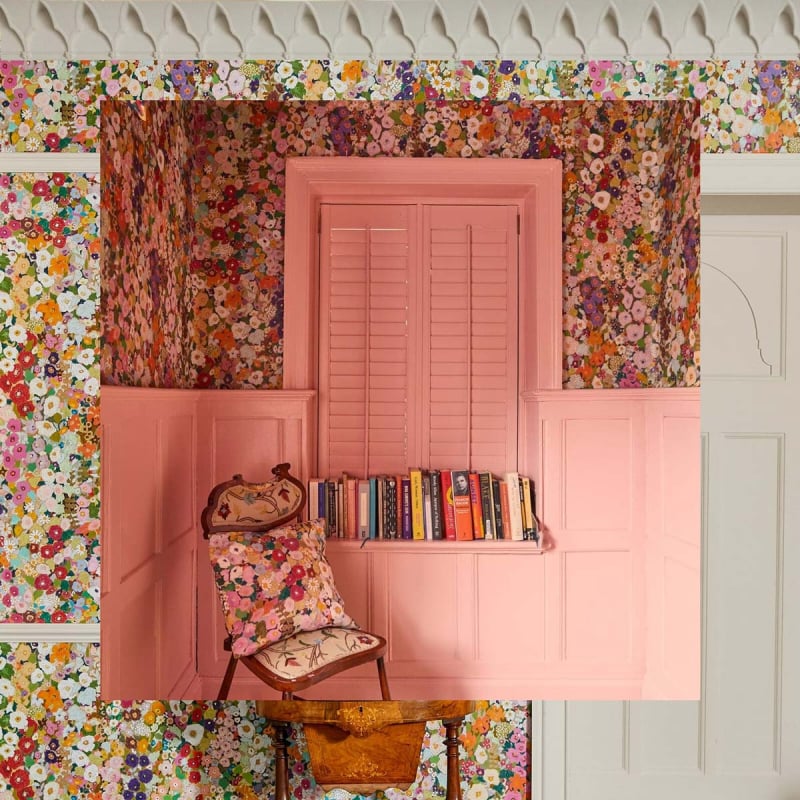 Hollyhocks Wallpaper - House of Hackney