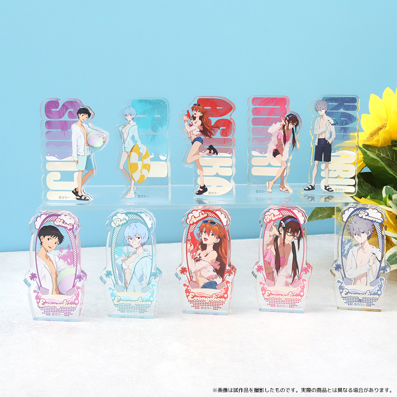 30周年記念展 ALL OF EVANGELION アクリルブロック アスカ 30周年記念