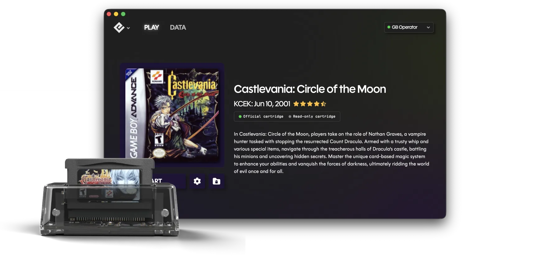 Play and manage Game Boy cartridges on your PC | GB Operator