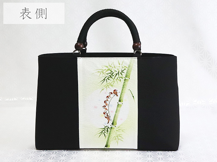 KIMONOバッグ 手描き友禅 竹雀｜京都の着物和装小物 ゑり正