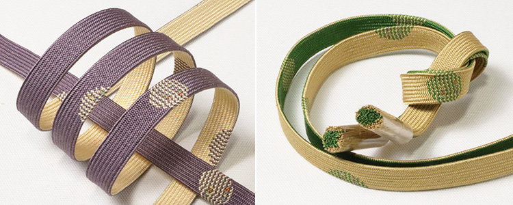 帯締め 高麗丸柄ヨロケ菊撚房 ｜京都の着物和装小物 ゑり正