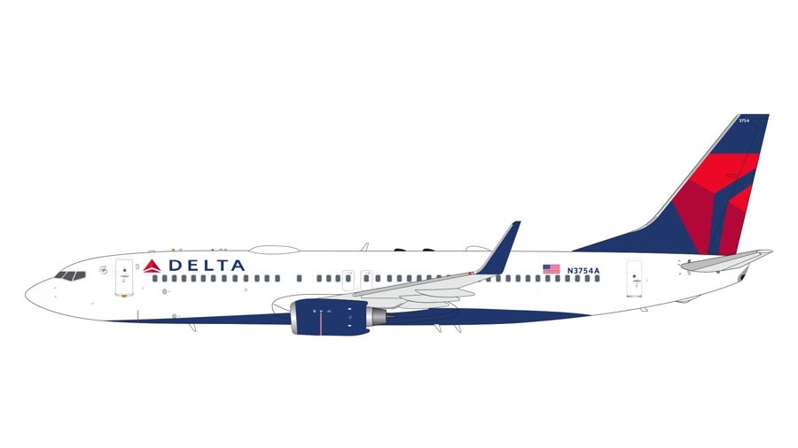 Delta Boeing 737-800 Winglets N3754A Gemini 200 G2DAL877 scale 1