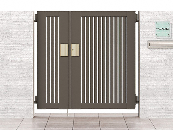 開き門扉AB TS1型 親子開き 柱使用-LIXIL(TOEX) - 門扉ならエクスショップ