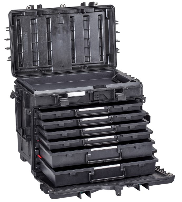 Waterproof Container with Drawers 5140.B.2A2R - Explorer Cases