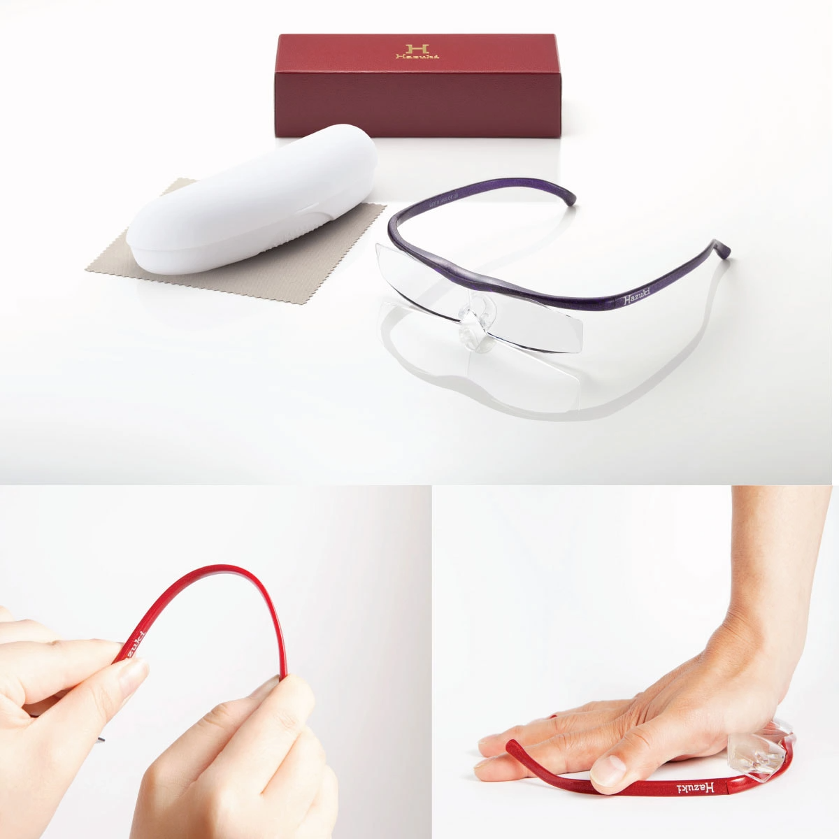 ハズキルーペ】クリアレンズ コンパクト 1.6倍 ブラックグレーの通販