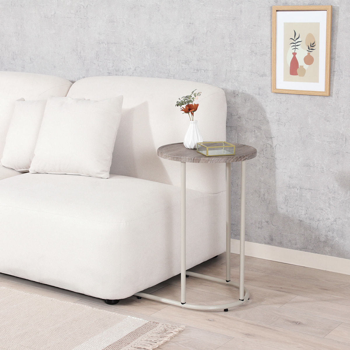 Chamill サイドテーブル グレージュ（50720）の通販・卸売り | アイ