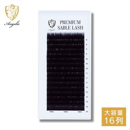 【未使用・Lカール】長さ6〜12mm/ディープフラットラッシュ/ブラック 極柔フラットラッシュ <ダークブラウン>[Jカール太さ0.20長さ6mm]の