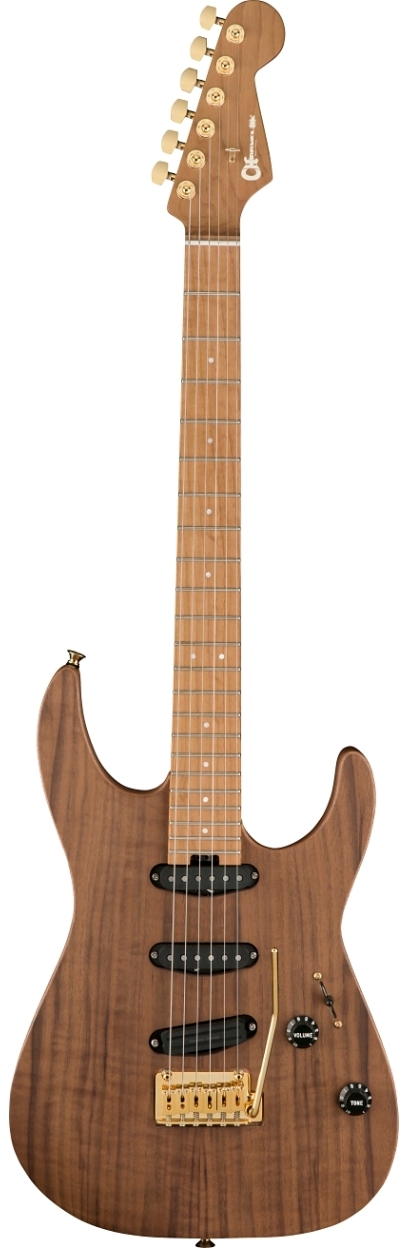 Dinky™ (DK) :: Pro-Mod DK22 SSS 2PT CM Mahogany with Walnut
