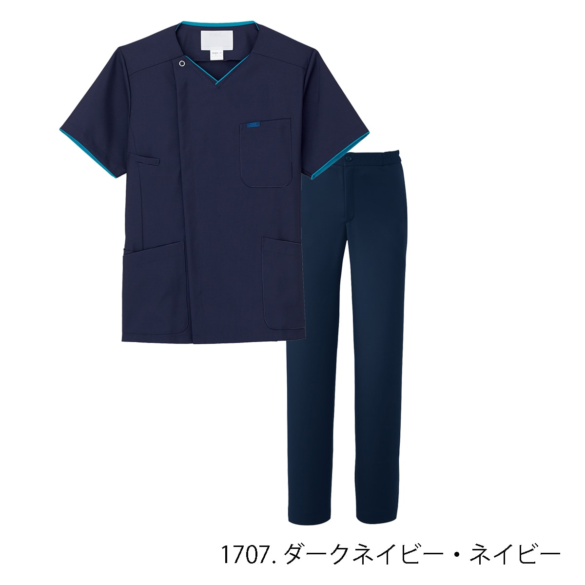 7028SC5016EW メンズジップスクラブ・パンツセット｜医療用白衣・介護