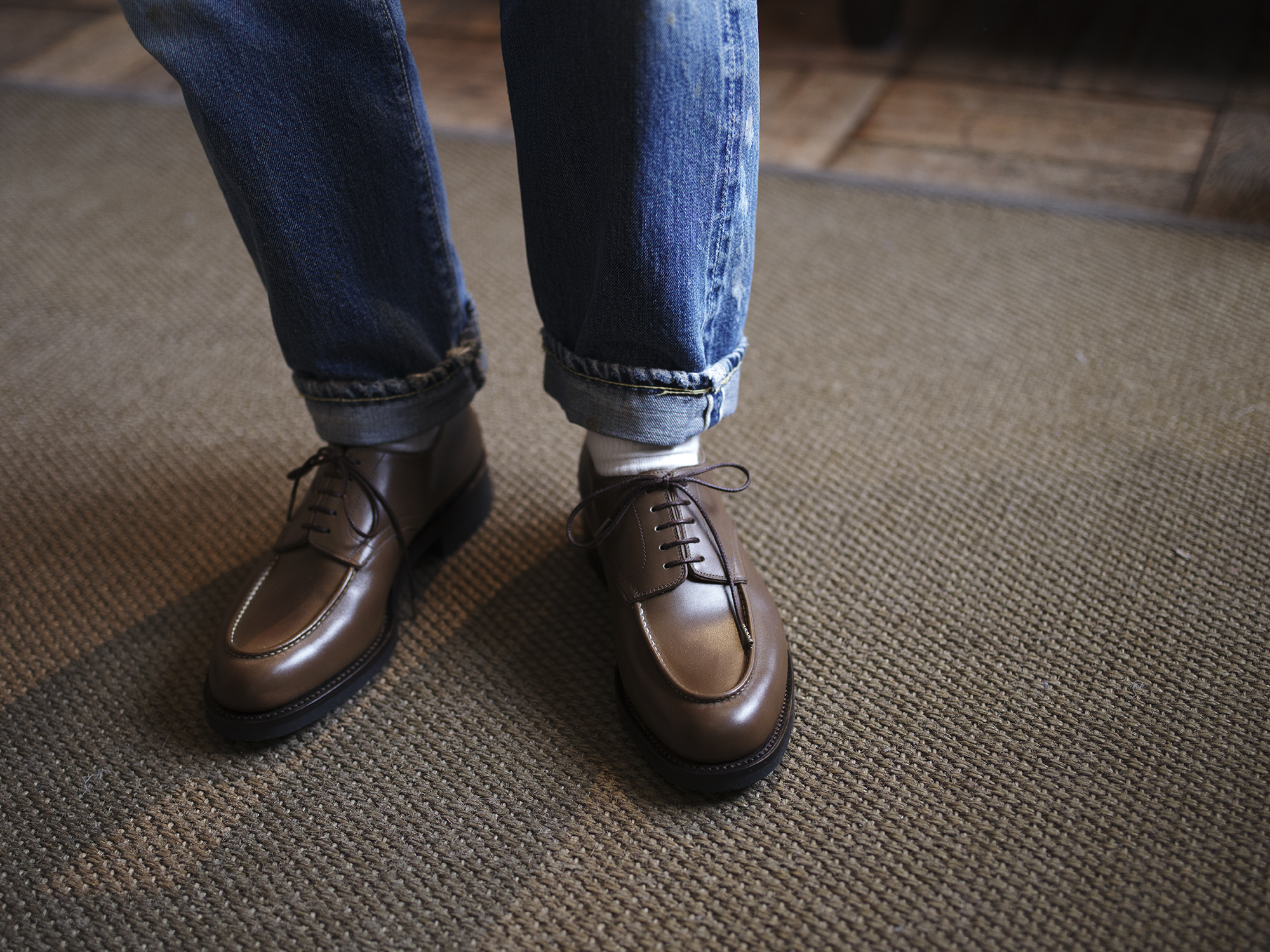 Hand mocca blucher - forme leather & shoes