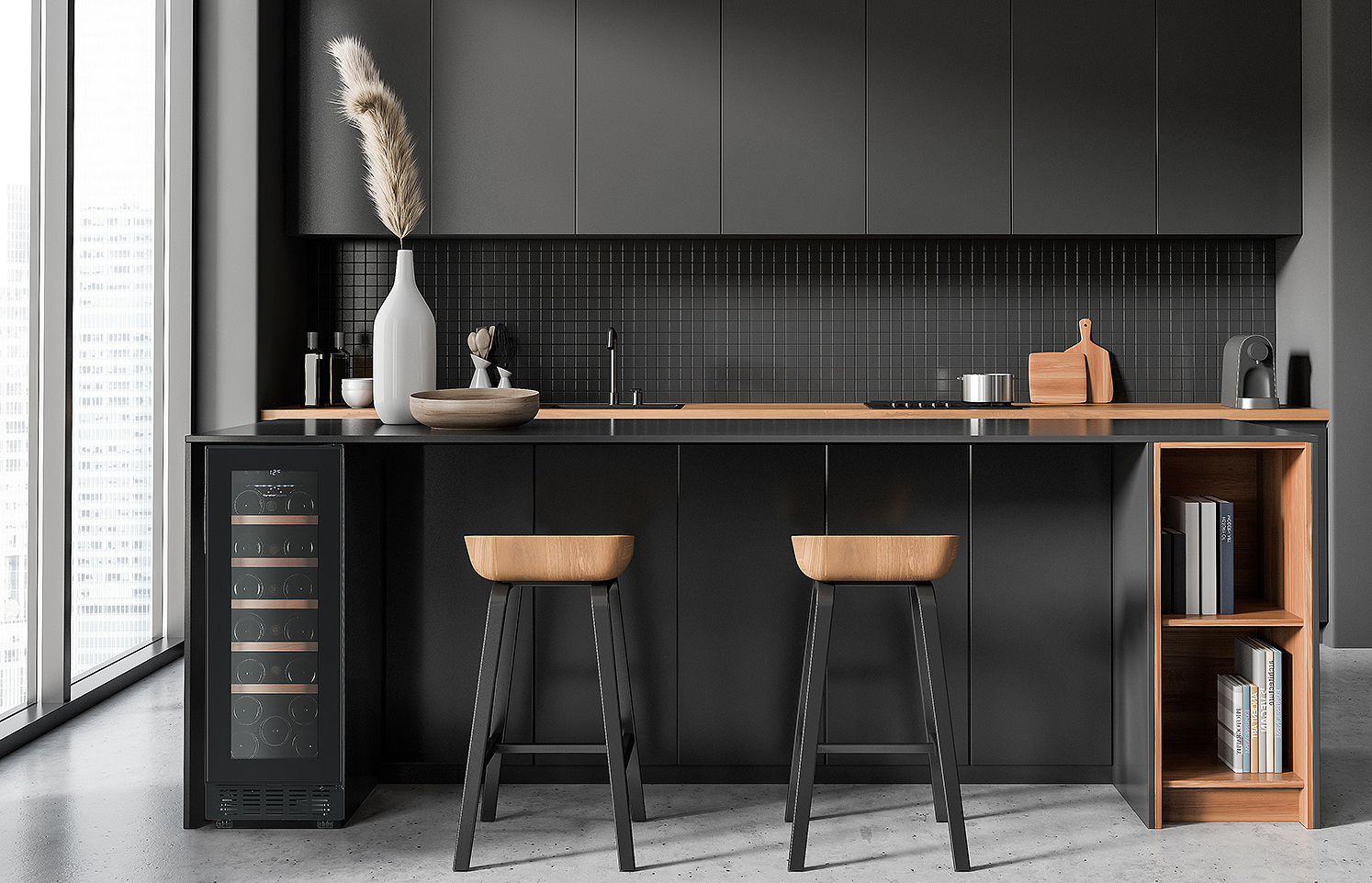 使いやすさとデザインに優れたワインセラー FJP-57GS｜フォルスター