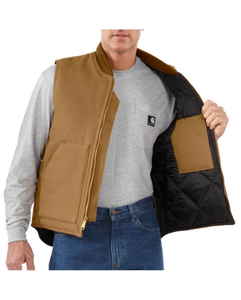 Carhartt® Men's Duck Arctic Quilt Lined Vest - Fort Brands