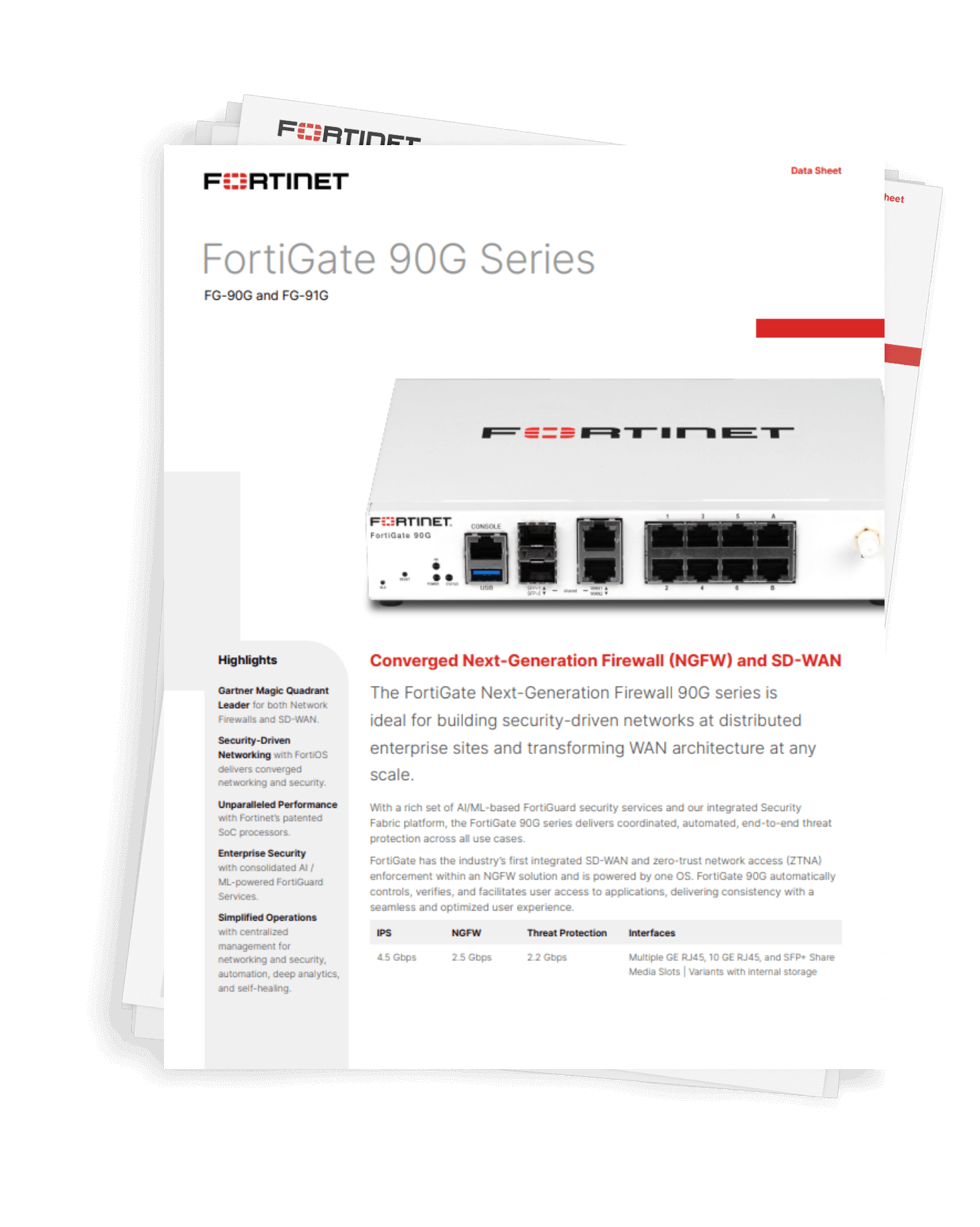 FortiGate 90G シリーズ データシート | フォーティネット