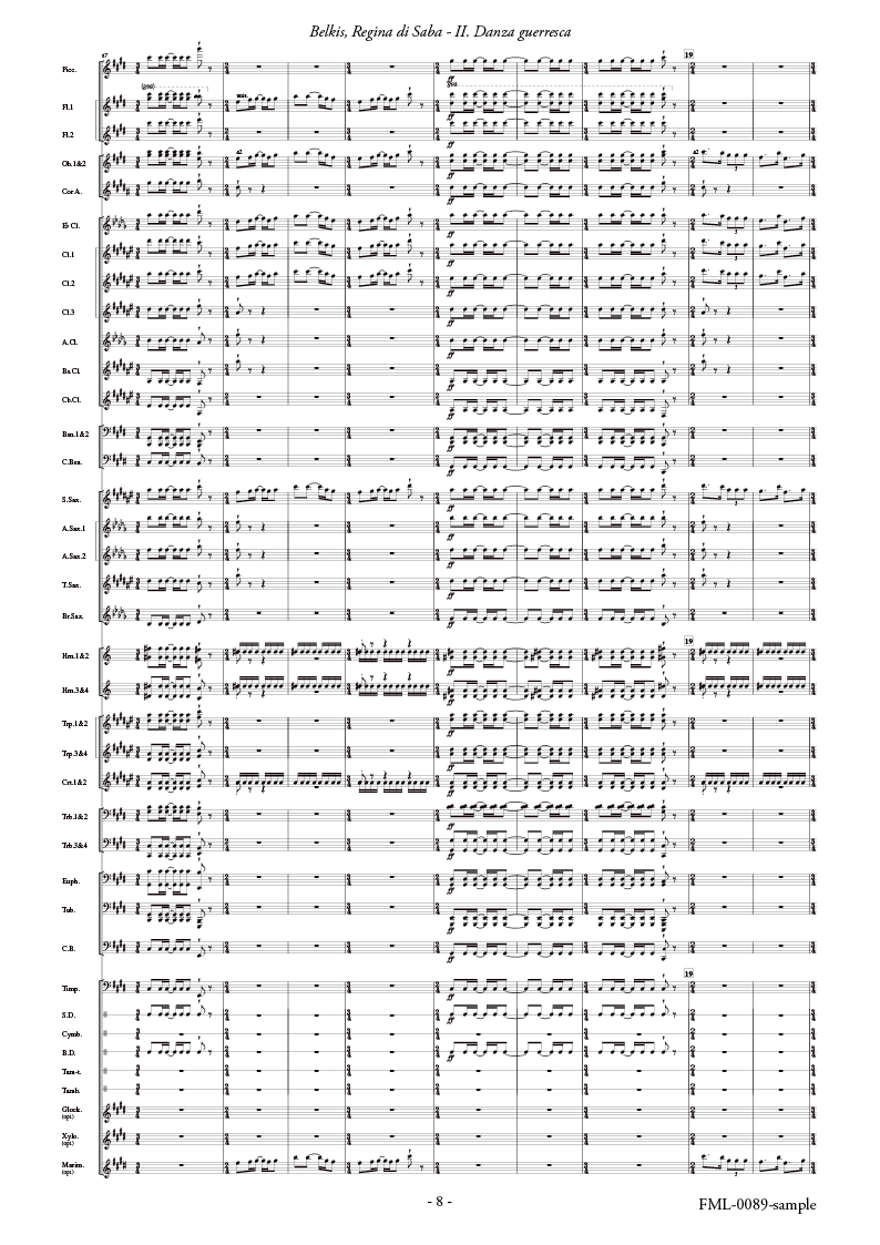 バレエ音楽「シバの女王ベルキス」より II. 戦いの踊り：オットリーノ