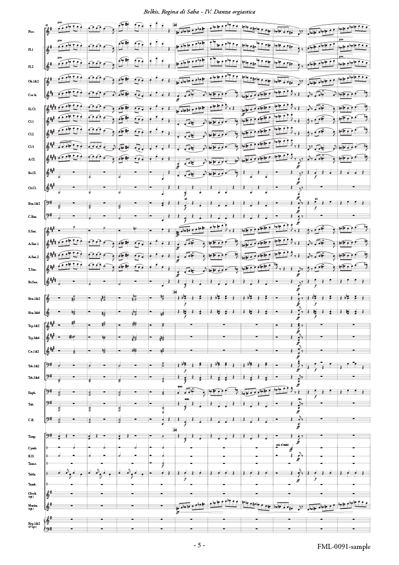 バレエ音楽「シバの女王ベルキス」より IV. 狂宴の踊り：オットリーノ