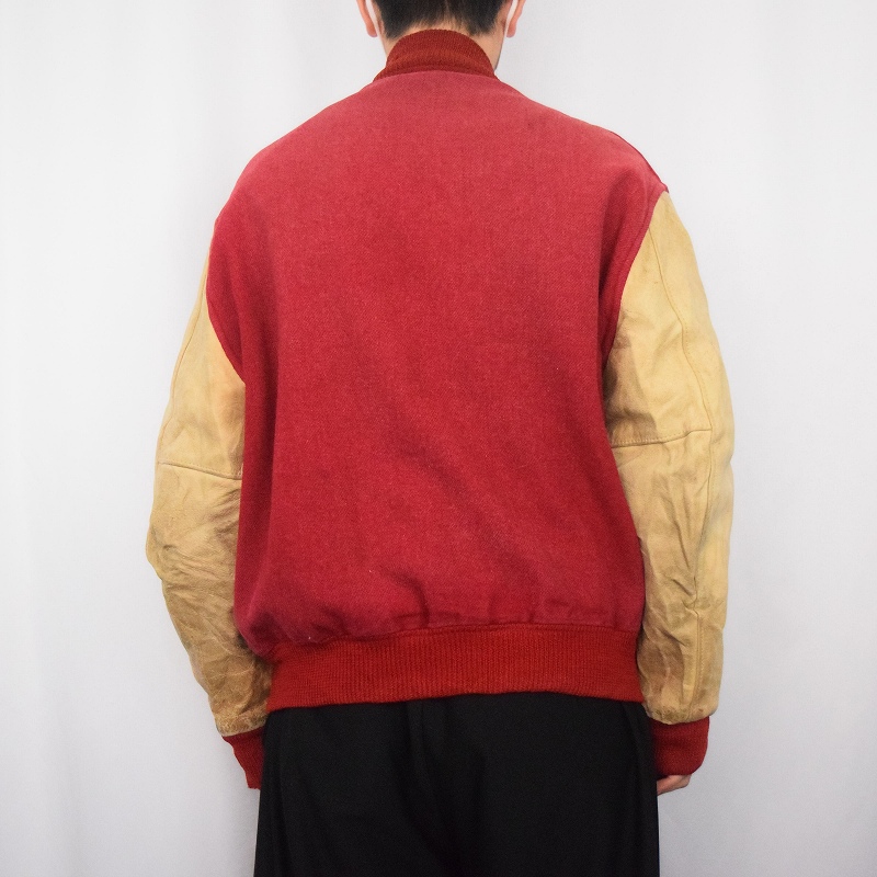 50s 50年代 40s 40年代 ボタスタ メルトン ウール ジャケット パッチ