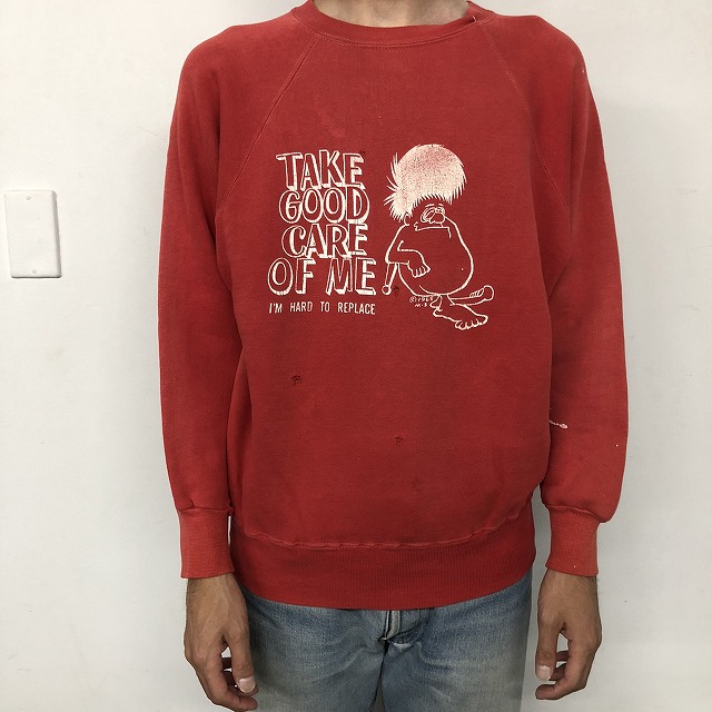 60's モンスタープリントスウェット 60年代 怪獣 ファニー ボロ