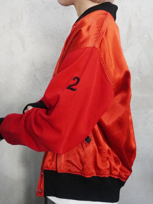 50s 50年代 40s 40年代 ボタスタ スタジャン コットン サテン