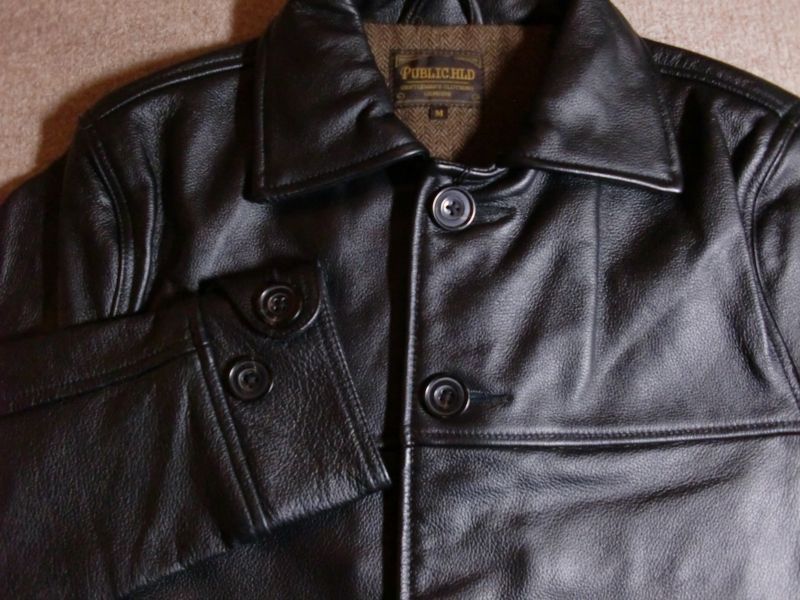 PUBLIC HLD/LEATHER CARCOAT BLACK - FeelFORCE