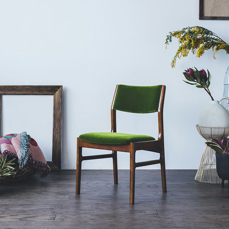 カリモク60+ アームレスダイニングチェアモケットグリーン