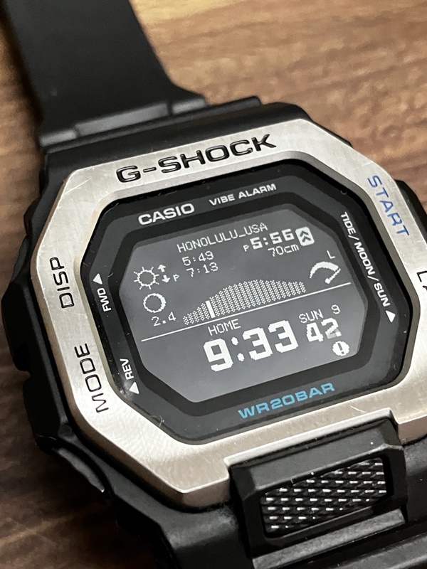 G-SHOCK タイドグラフ トレーニング機能 搭載モデル G-LIDE GBX-100