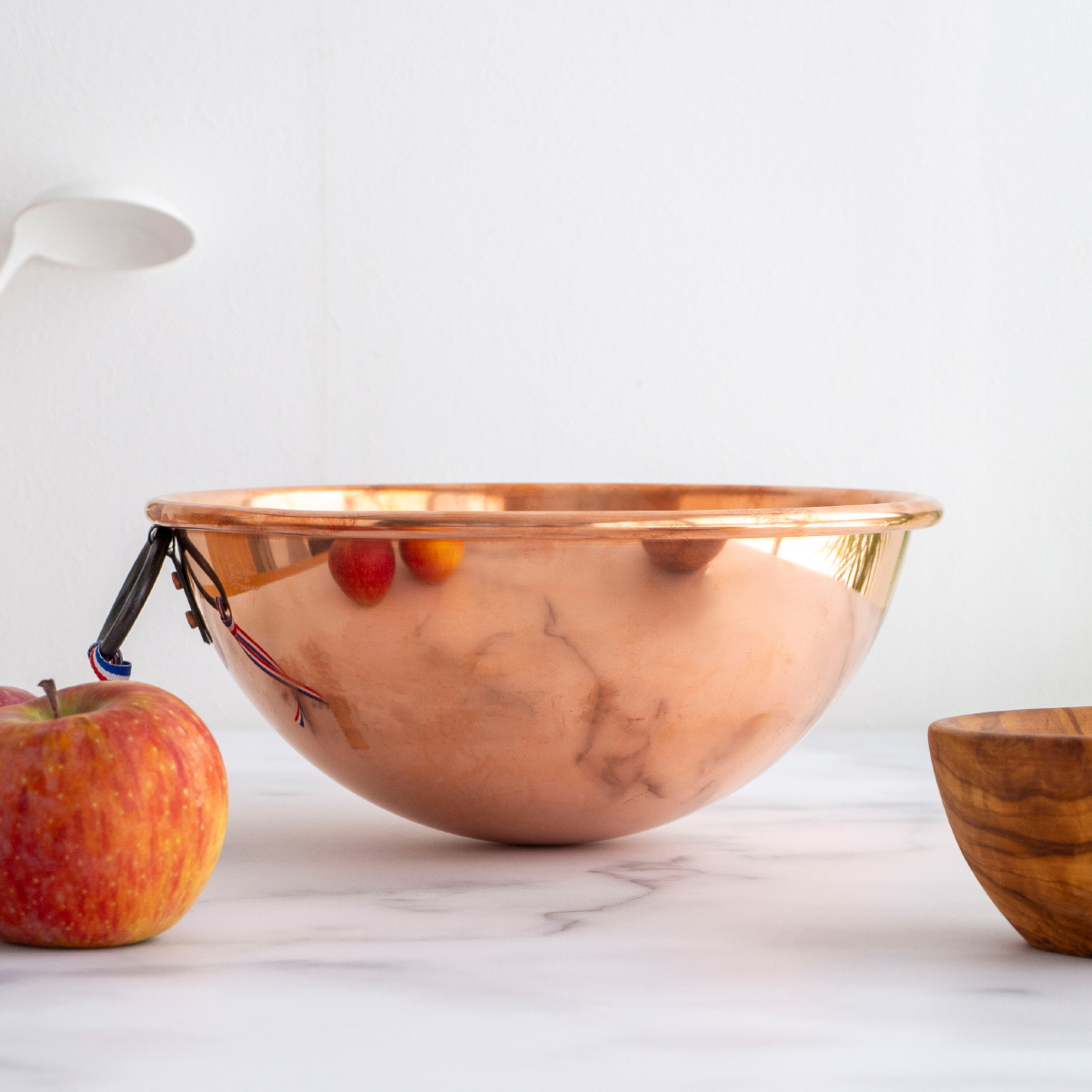 BAUMALU 銅のボウル 26cm 取っ手付き フランス製 ボウマル 銅製 内側錫