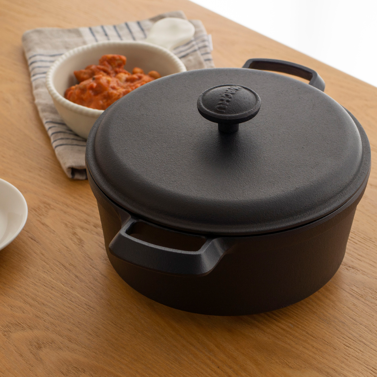 岩鋳 ファミリーシチューパン 21cm 南部鉄器 鉄鍋 鋳物 両手鍋 蒸し鍋