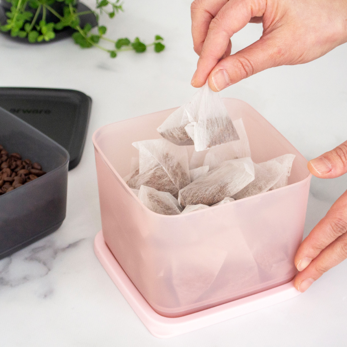 取扱終了］タッパーウェア Tupperware キュービックス スクエア 650ml