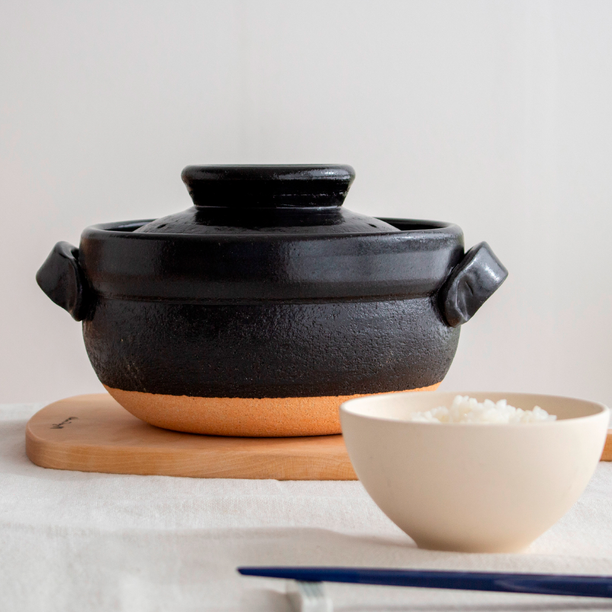 ごはん鍋 3合 小 土鍋 カネフサ製陶 信楽焼 炊飯 炊飯土鍋 ご飯鍋 直火