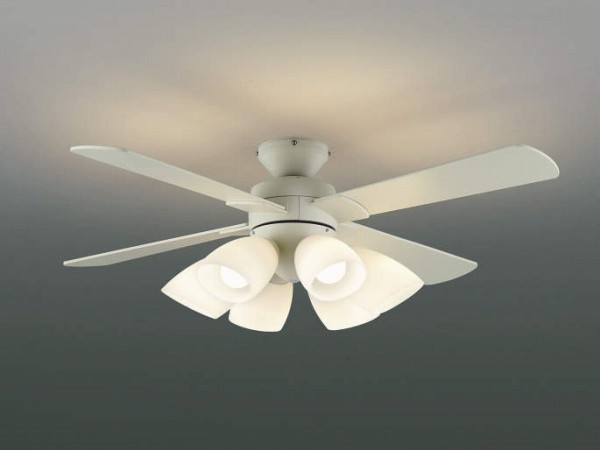 LED 電球色/昼白色 6灯 薄型 コイズミ製シーリングファンライト