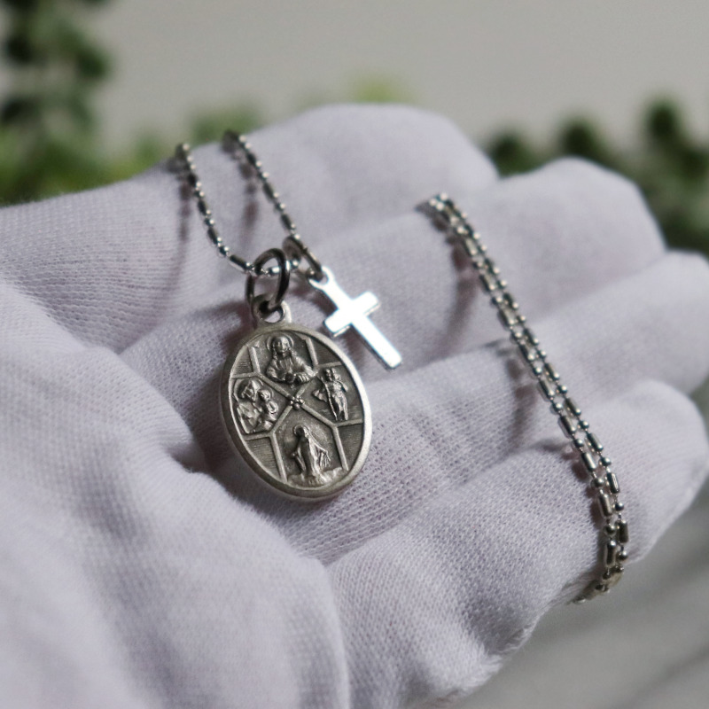 アンティークジュエリー｜イタリア製4way Crossメダイペンダント