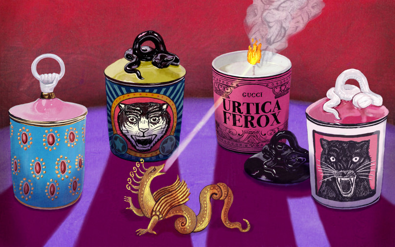 グッチ デコール」のインテリアコレクションに、チェアや花瓶など多彩