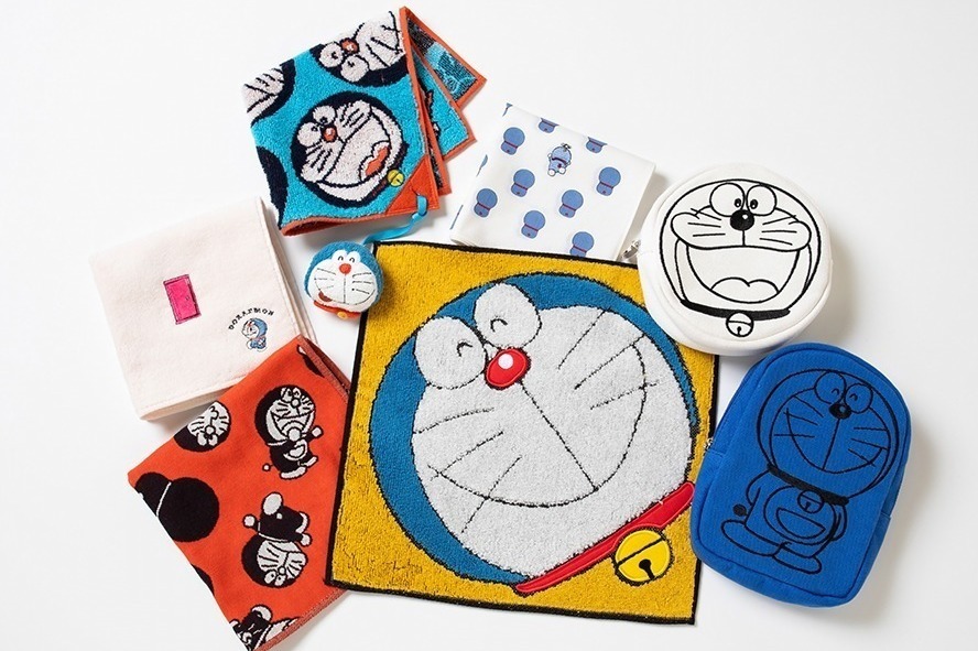 ドラえもん」50周年記念グッズ、ハンカチやトートバッグなど