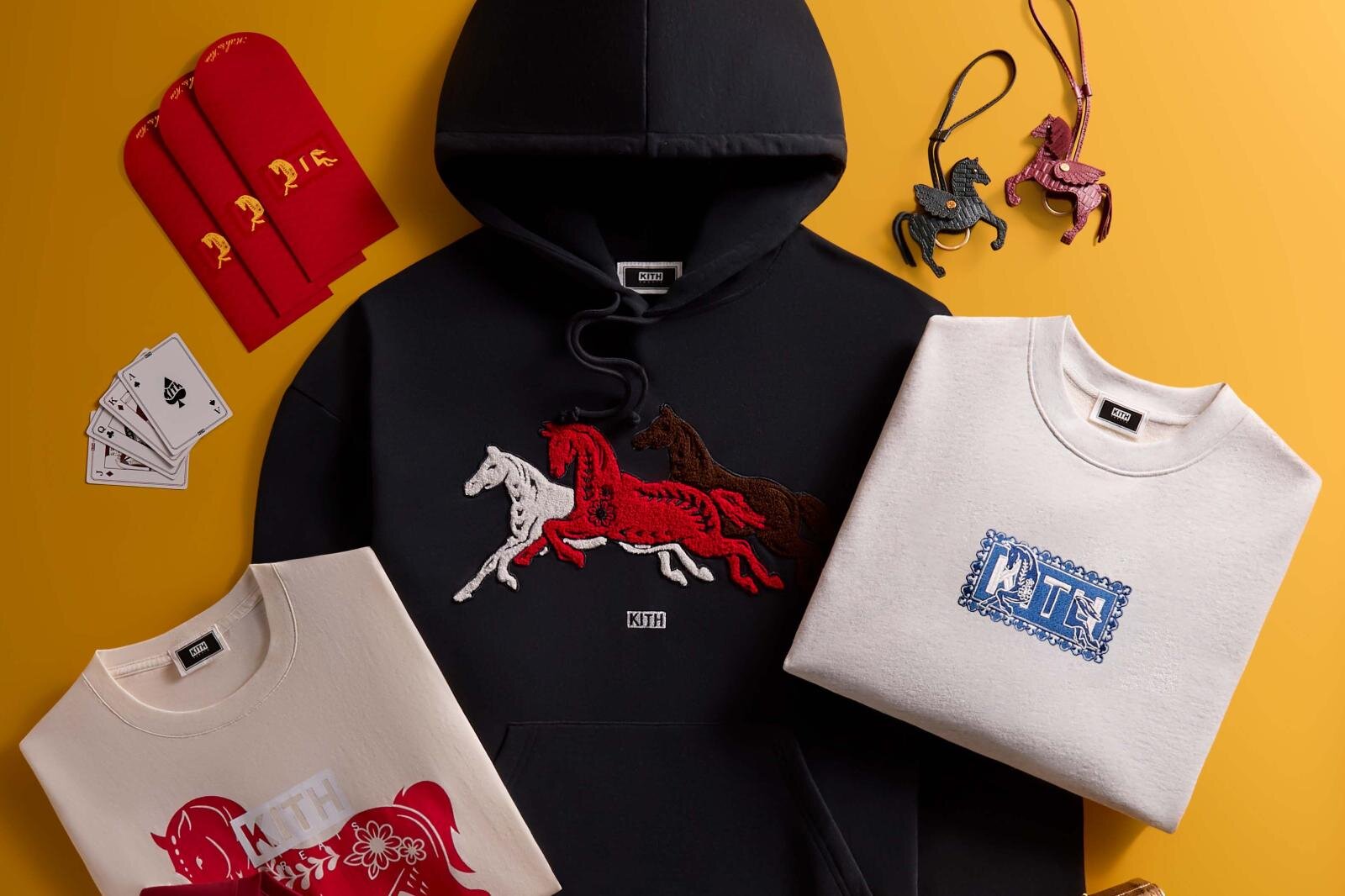 キス トリーツ”馬”モチーフの紅白Tシャツや麻雀セット、とろける柿