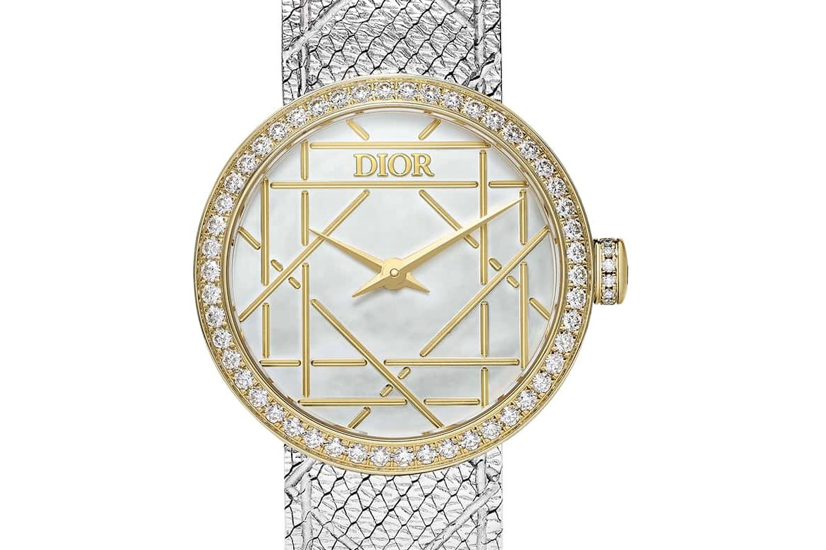 ディオールのウィメンズ腕時計、手彫りの「カナージュ」際立つ