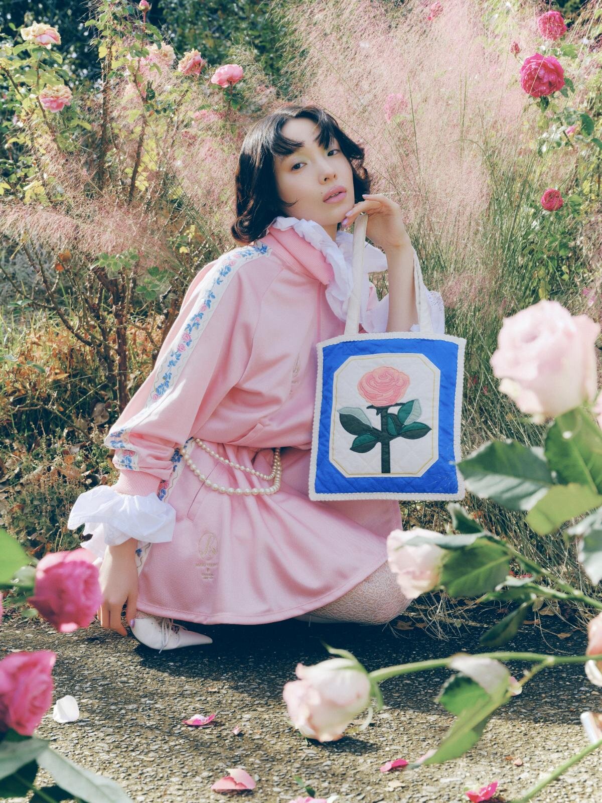 ルル メリー(RURU MARY'S)×ビームス クチュール“薔薇の花”を手刺繍した