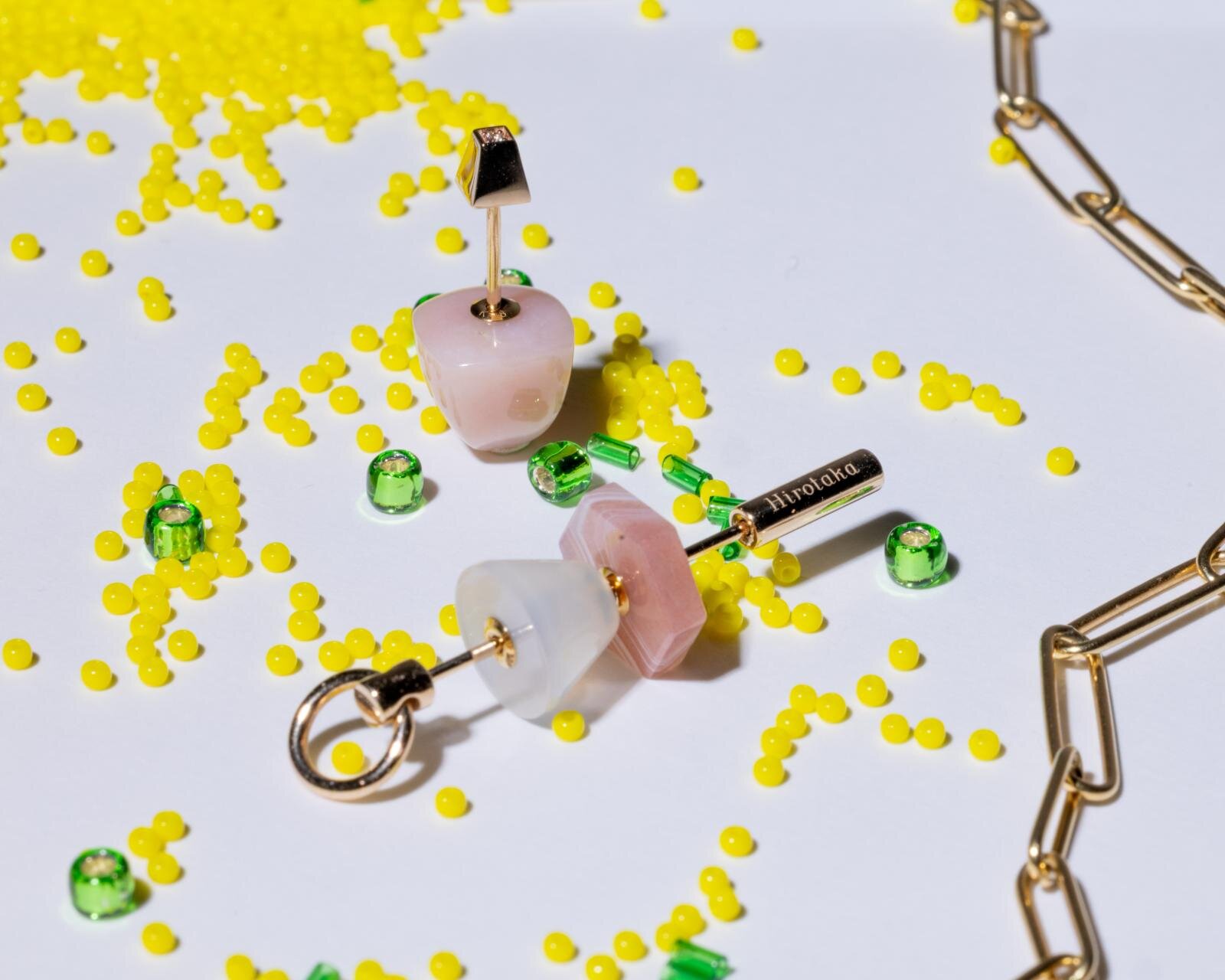 ヒロタカ26年春ジュエリー、天然石を槍に通す「スピア」に”桜の花びら