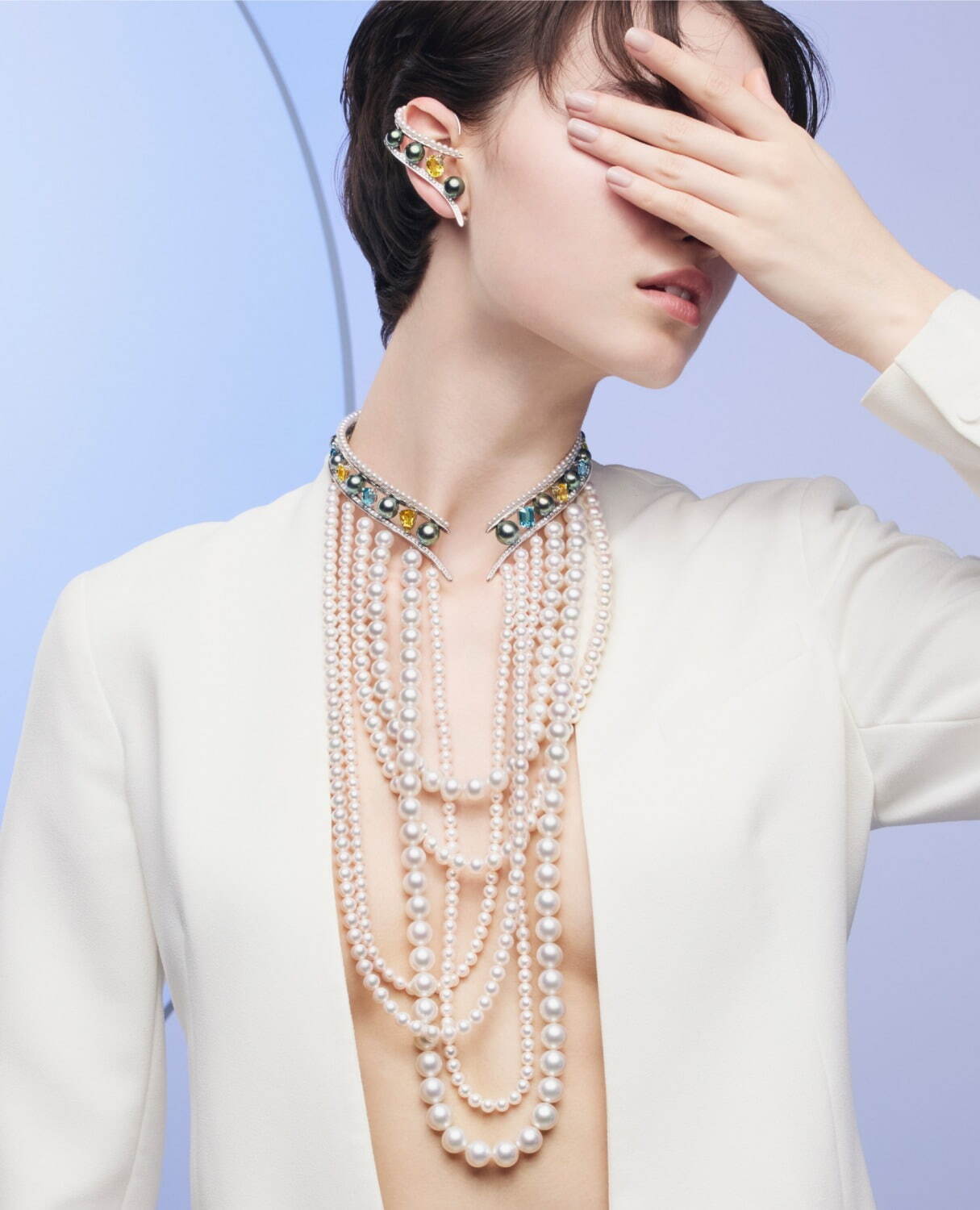 TASAKI アトリエ新作ハイジュエリー、満月の浮かぶ“夜の海”を表した