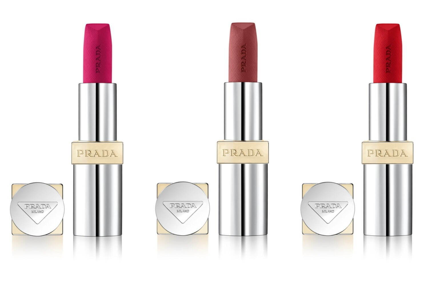 プラダ ビューティ24年春コスメ「リップ」は“上品マットorなめらか