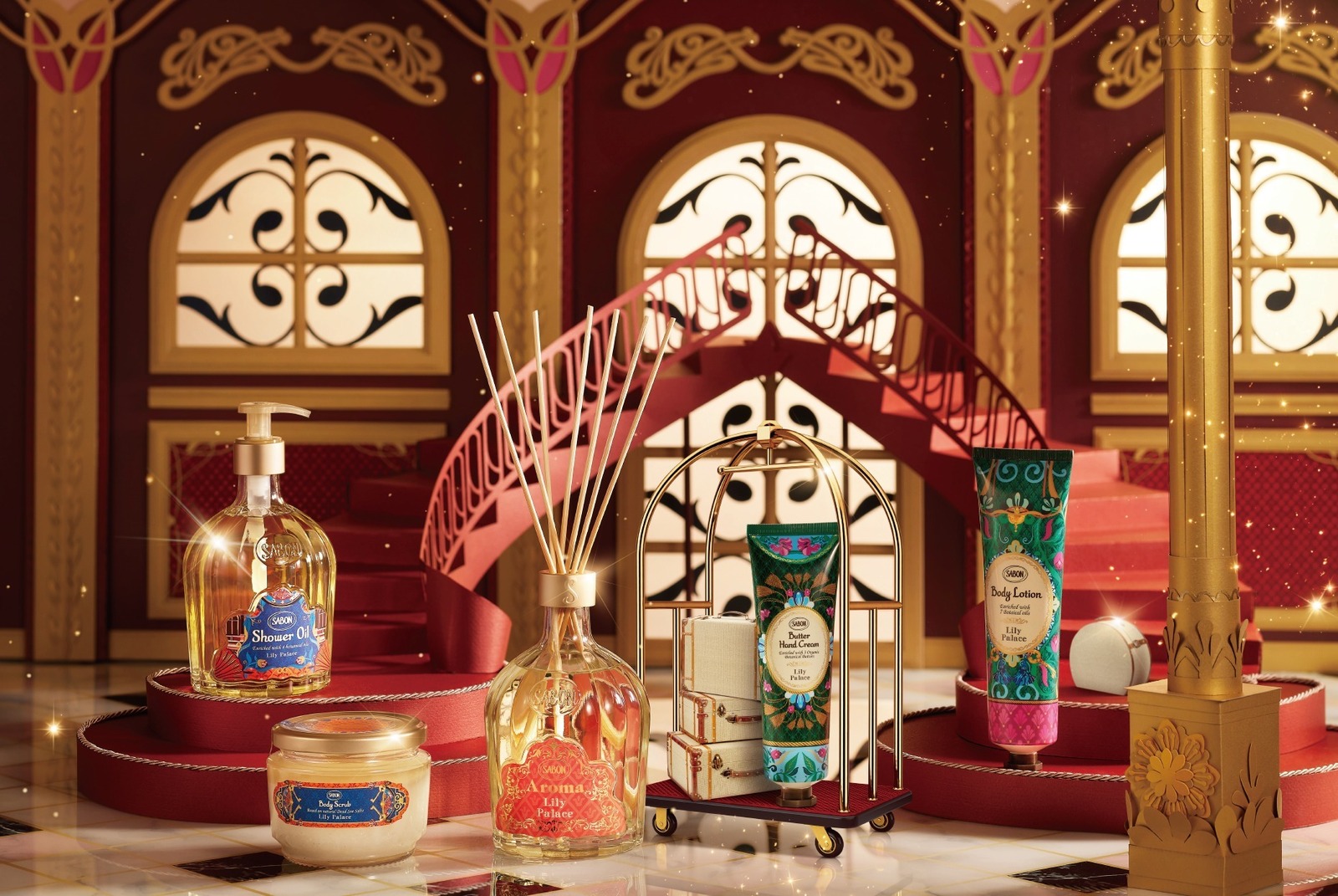 SABON「パリの宮殿」着想24年クリスマスコフレ第1弾、“フローラル