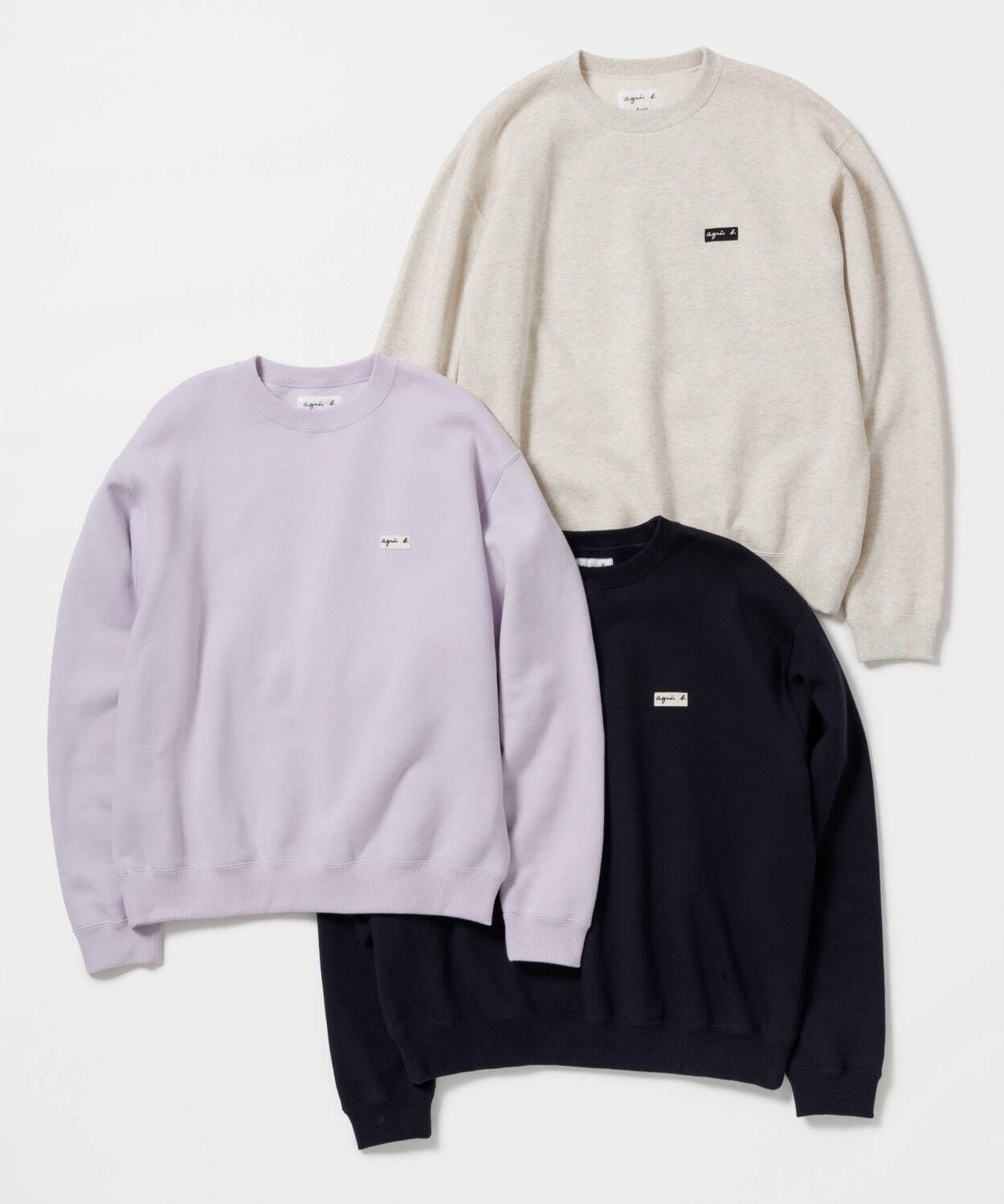 アニエスベー×アダム エ ロぺ“パステルカラー”のスウェット、ゆったり