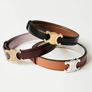 セリーヌの“カスタマイズ”革ベルト、リバーシブルの本体×トリオンフ