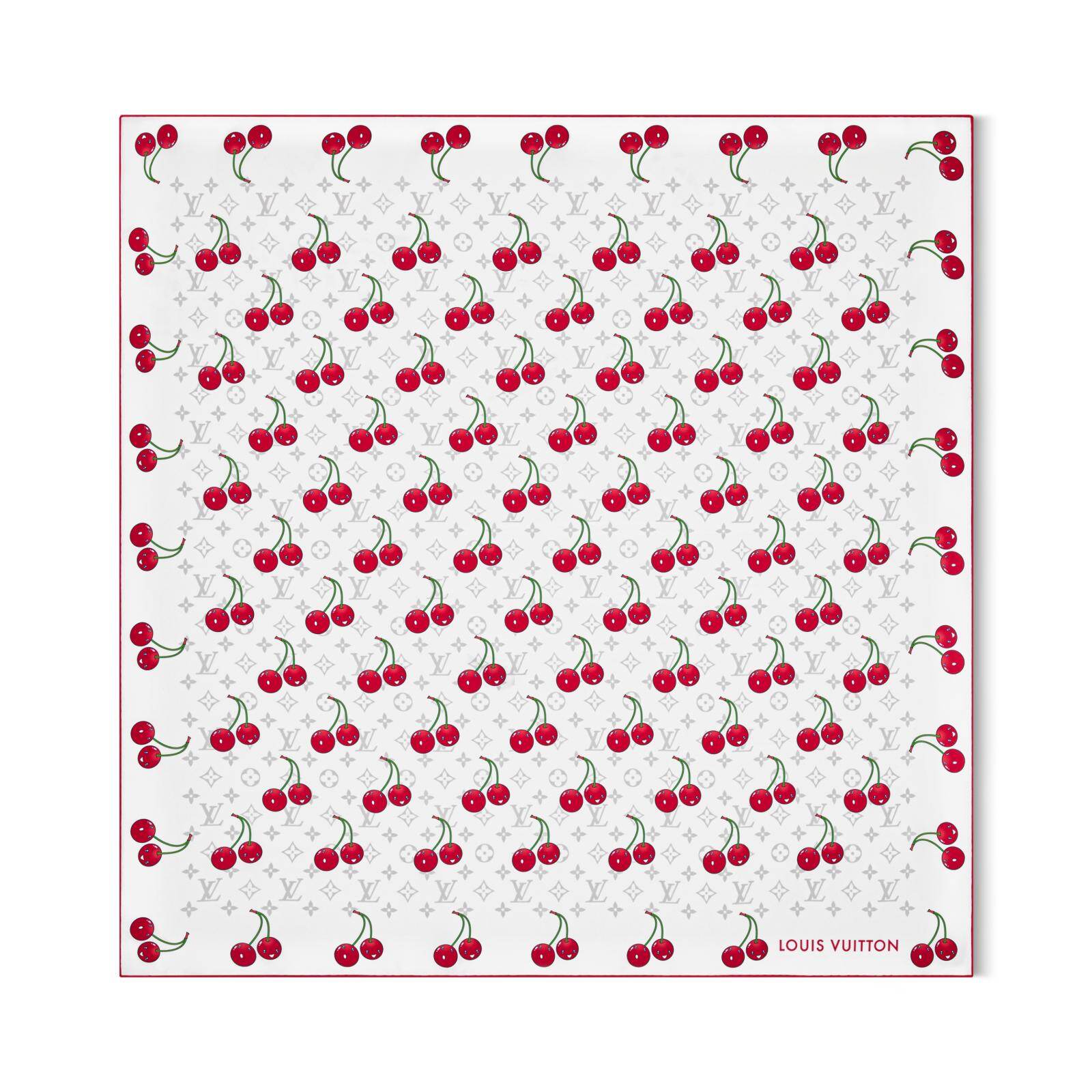 ルイ・ヴィトン × 村上隆“チェリー”を散りばめたサンダル、ふんわり