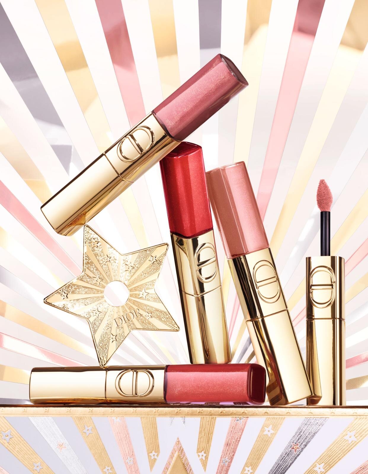 ディオール25年クリスマスコスメ第2弾、“星の輝きを宿す”2in1リップ