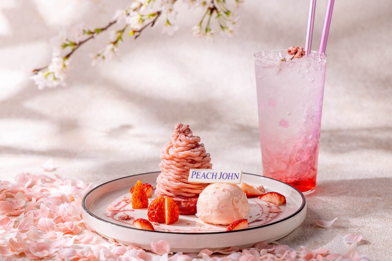 キンプトン新宿東京×ピーチ・ジョン「ミモザ＆桜スイーツ」ミモザ咲く