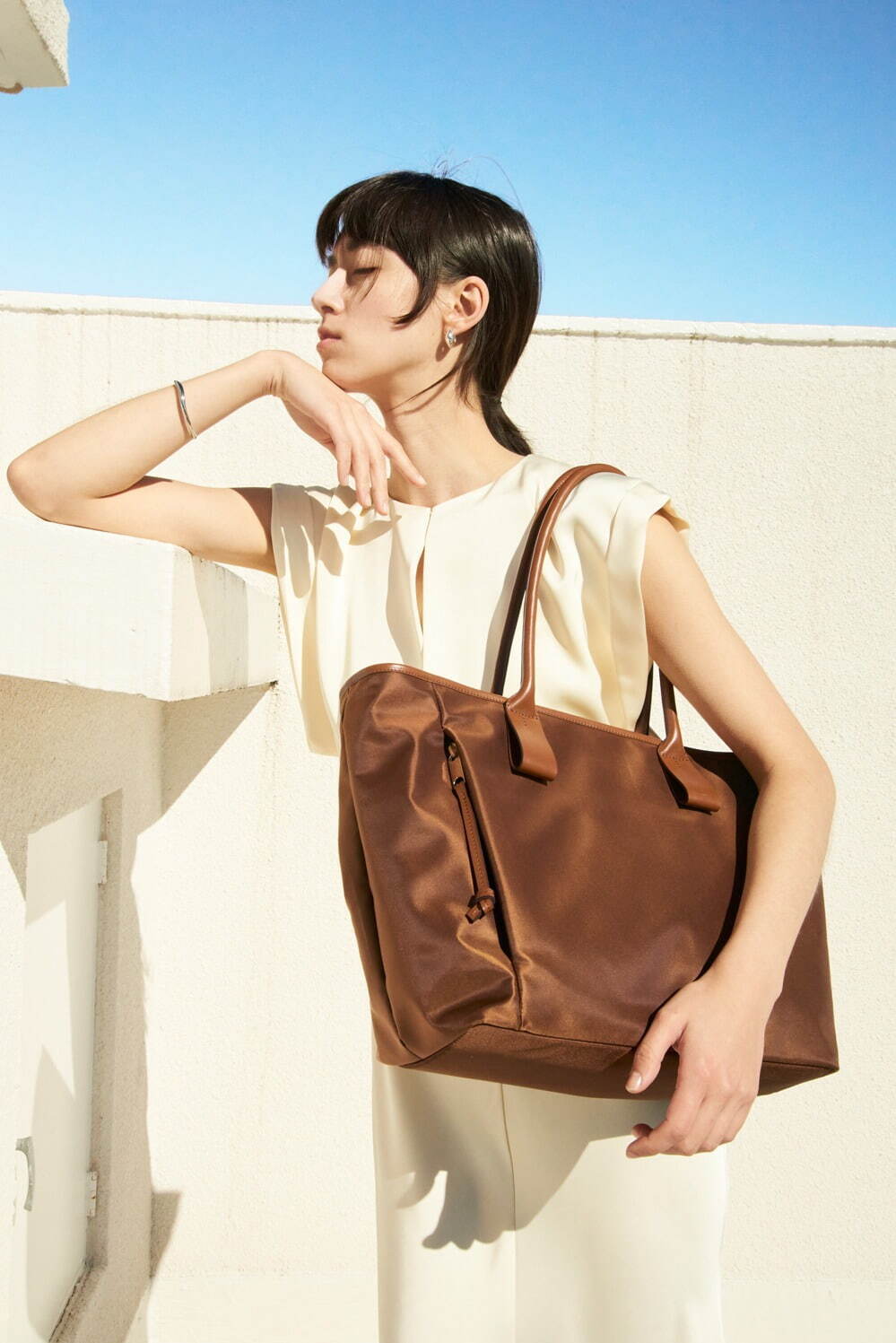 土屋鞄のナイロントートバッグ、