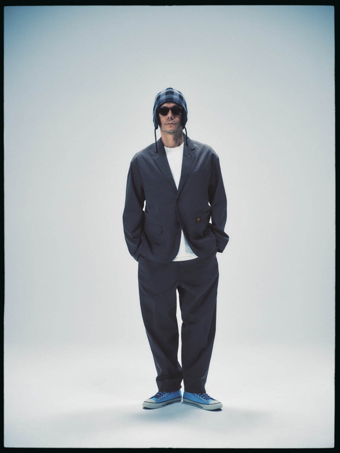 ディッキーズ×トリップスターのセットアップ、ショート丈＆タック入り