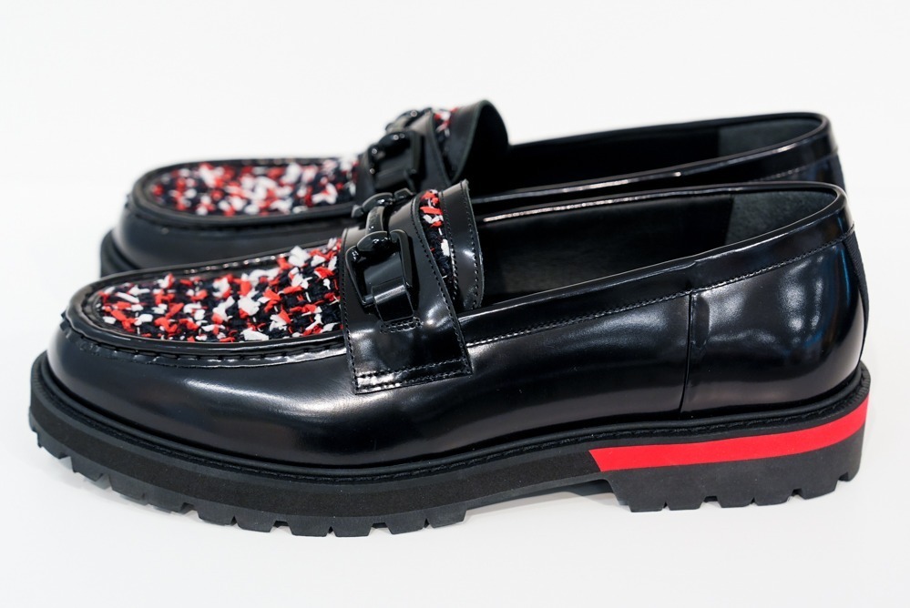 ジ・オニツカ25年秋冬シューズ、カラフル＆異素材ツイードのビット