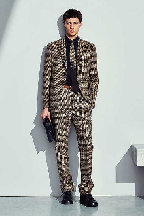 ボッテガ・ヴェネタ17年メンズプレフォールコレクション - 幾何学柄の